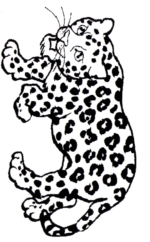 free Jaguar coloring page