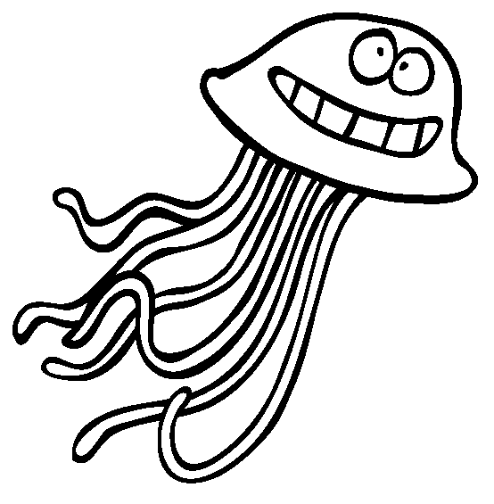 j jellyfish coloring pages - photo #25