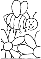 Africanized bee coloring pages